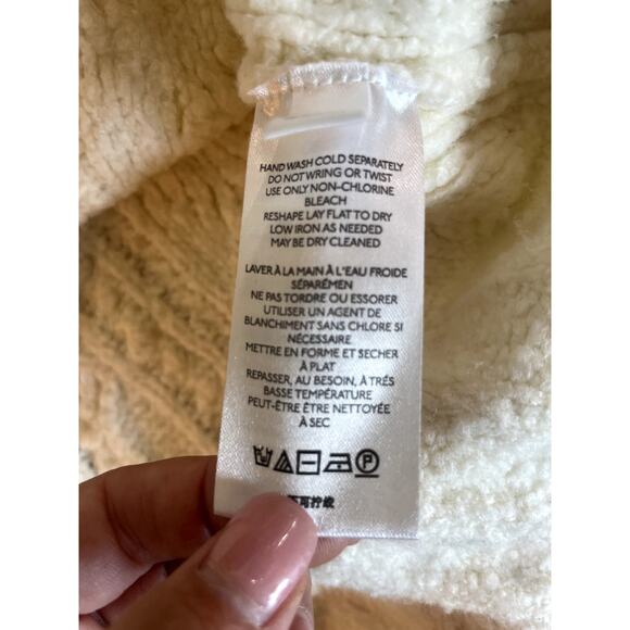 Anthropologie MAEVE Cybil Cable Sweater Vest Chunky Knit Size Small XS S - Picture 8 of 8